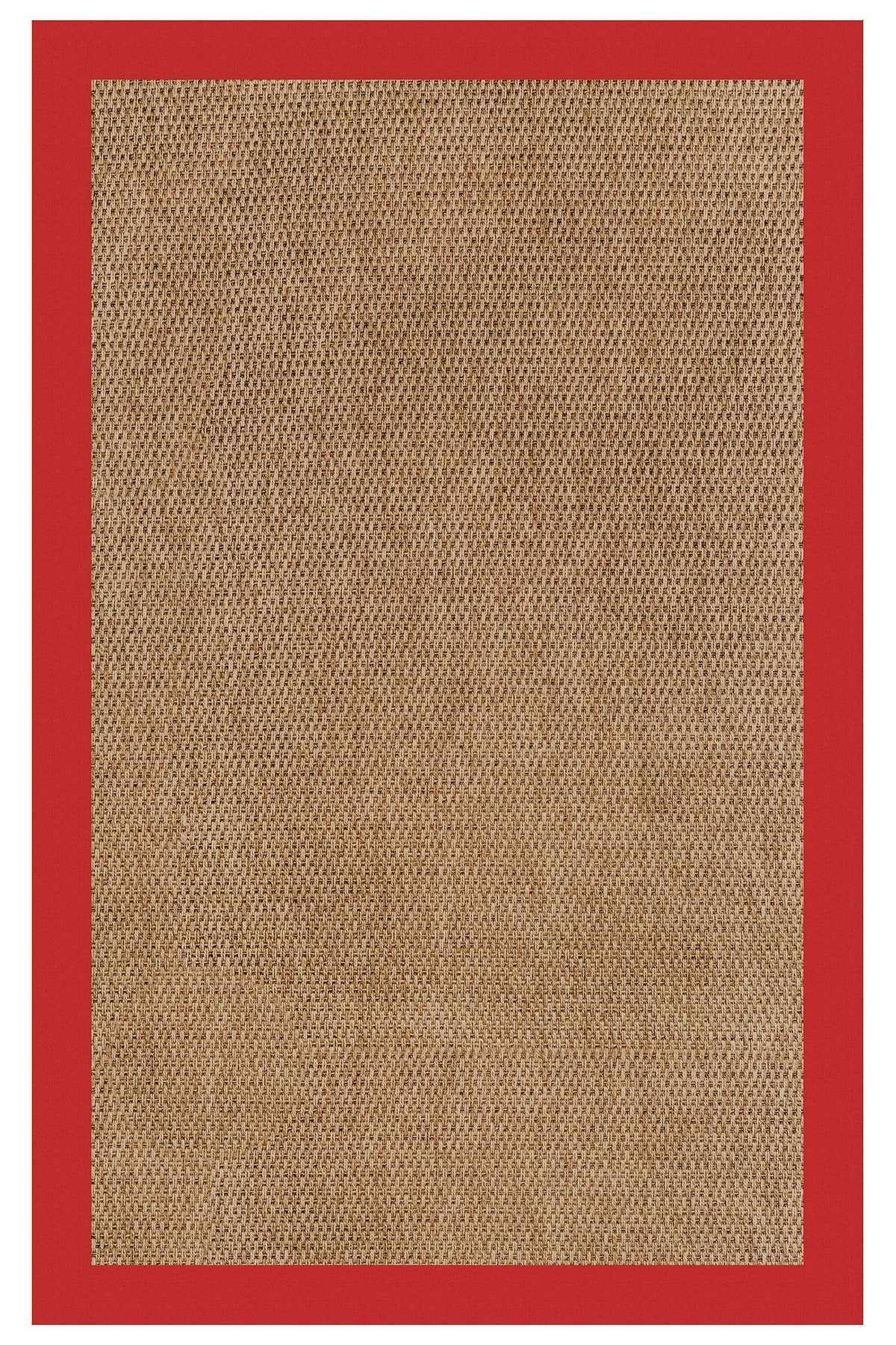 Islamorada-Basketweave Canvas Jockey Red Area Rug