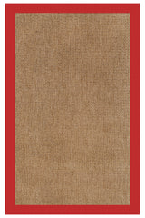 Islamorada-Basketweave Canvas Jockey Red Area Rug