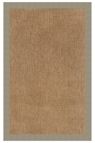 Islamorada-Basketweave Canvas Taupe Area Rug