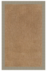 Islamorada-Basketweave Canvas Taupe Area Rug