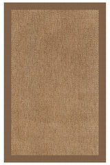 Islamorada-Basketweave Canvas Cocoa Area Rug