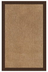 Islamorada-Basketweave Canvas Bay Brown Area Rug