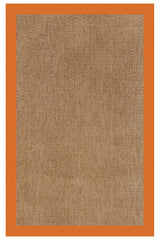 Islamorada-Basketweave Canvas Tangerine Area Rug