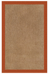 Islamorada-Basketweave Classic Persimmon Area Rug
