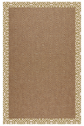 Islamorada-Diamond Lattice Pesto Area Rug