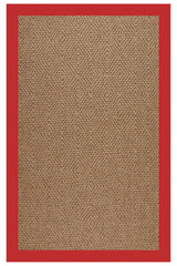 Islamorada-Diamond Canvas Jockey Red Area Rug