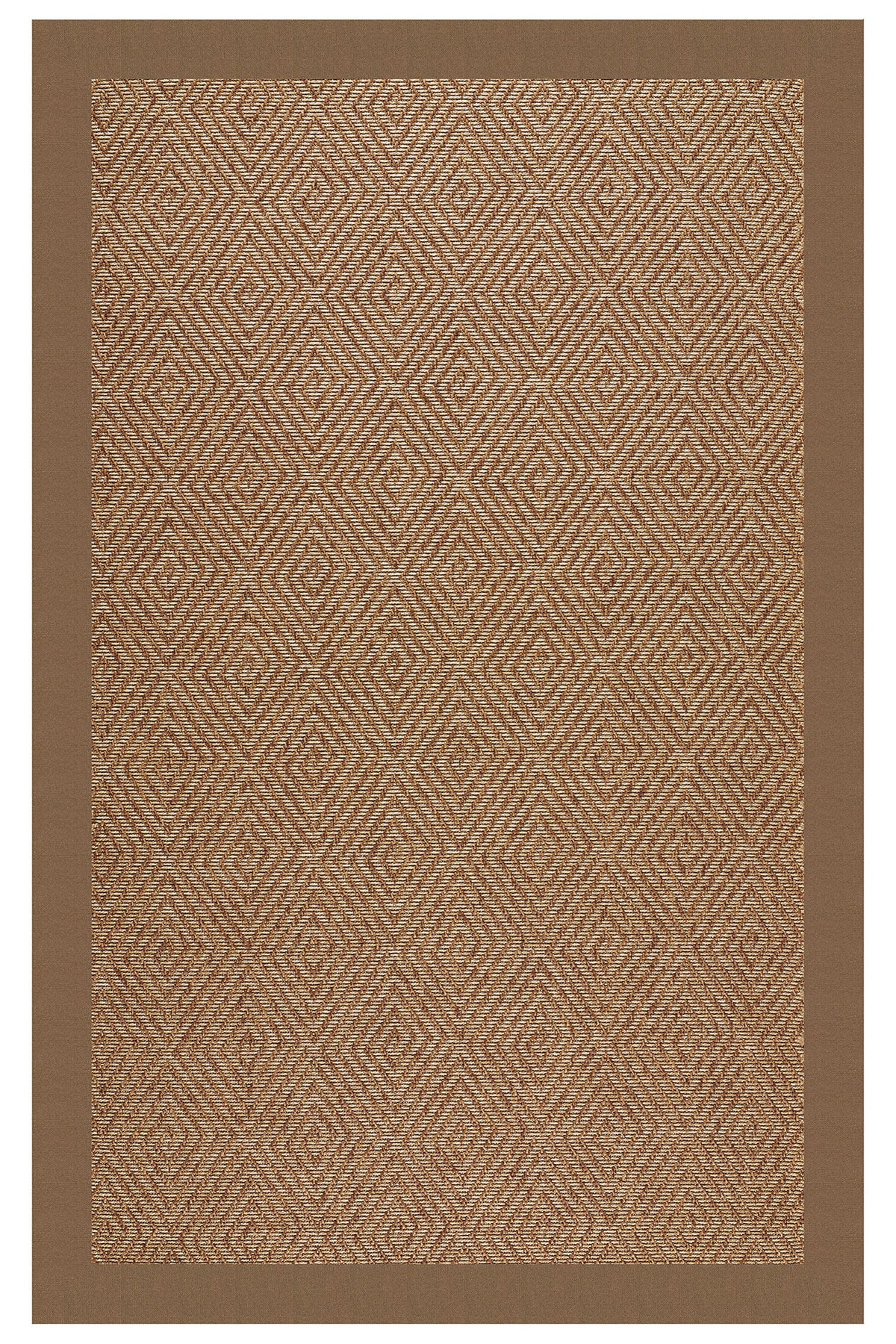 Islamorada-Diamond Canvas Cocoa Area Rug