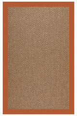 Islamorada-Diamond Canvas Rust Area Rug