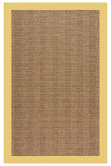 Islamorada-Herringbone Canvas Canary Area Rug
