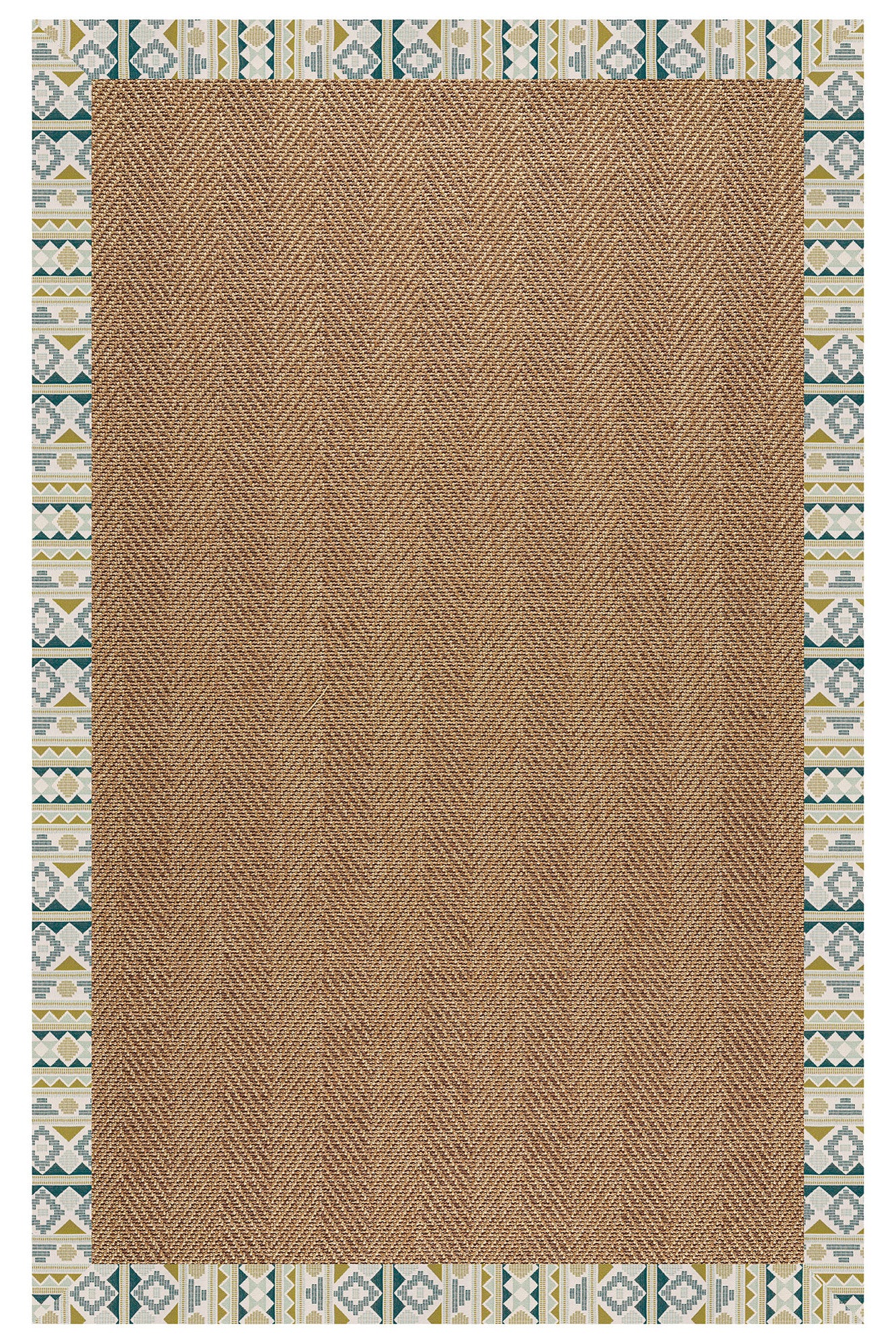 Islamorada-Herringbone Inca Lime Area Rug