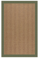 Islamorada-Herringbone Canvas Fern Area Rug