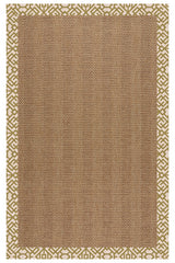 Islamorada-Herringbone Lattice Pesto Area Rug