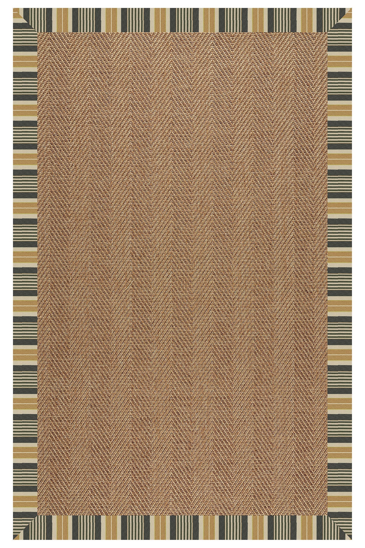 Islamorada-Herringbone Long Hill Ebony Area Rug