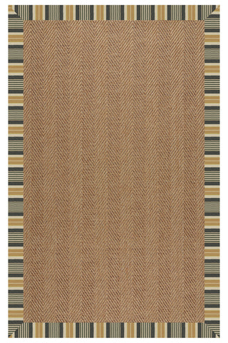 Islamorada-Herringbone Long Hill Ebony Area Rug