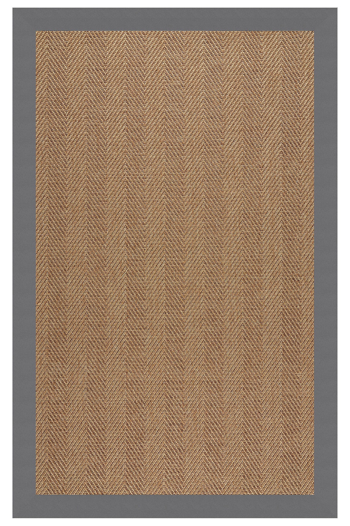 Islamorada-Herringbone Canvas Charcoal Area Rug