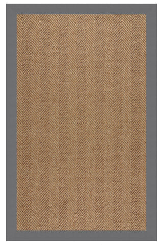 Islamorada-Herringbone Canvas Charcoal Area Rug