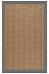 Islamorada-Herringbone Canvas Charcoal Area Rug