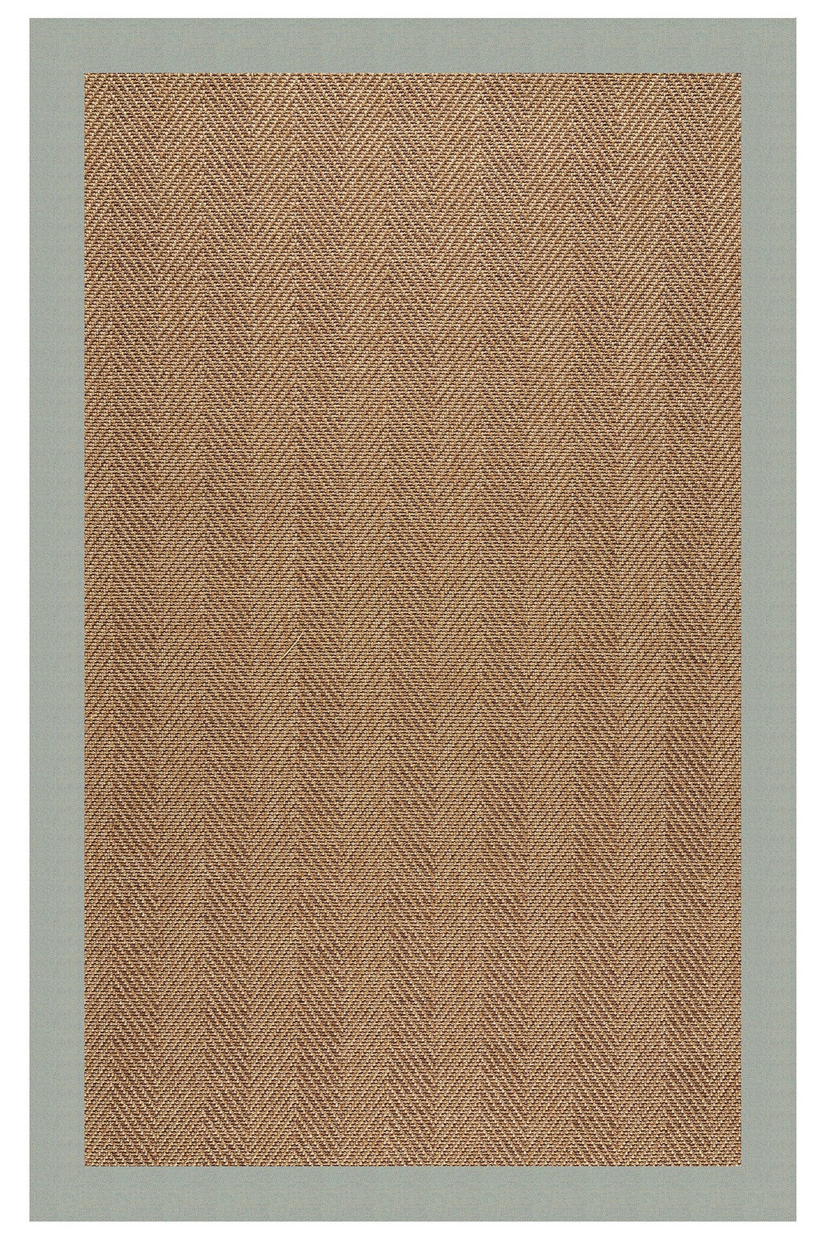 Islamorada-Herringbone Canvas Spa Blue Area Rug