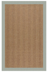 Islamorada-Herringbone Canvas Spa Blue Area Rug