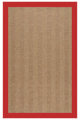 Islamorada-Herringbone Canvas Jockey Red Area Rug