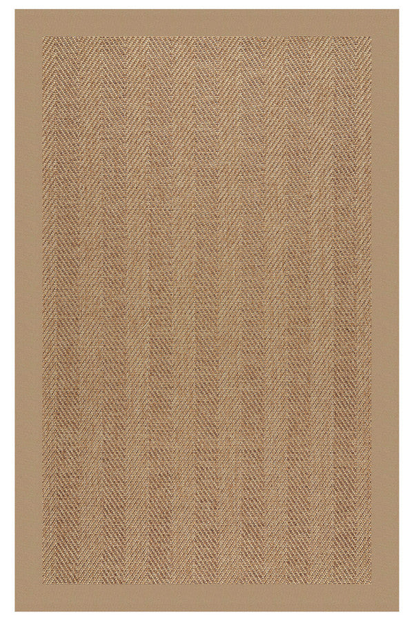 Islamorada-Herringbone Canvas Camel Area Rug