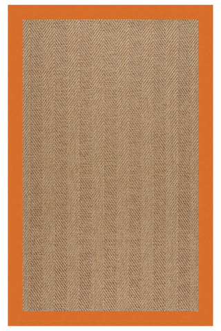 Islamorada-Herringbone Canvas Tangerine Area Rug