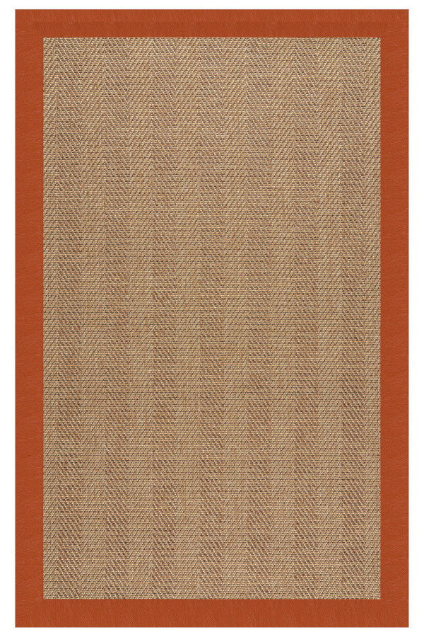 Islamorada-Herringbone Classic Persimmon Area Rug