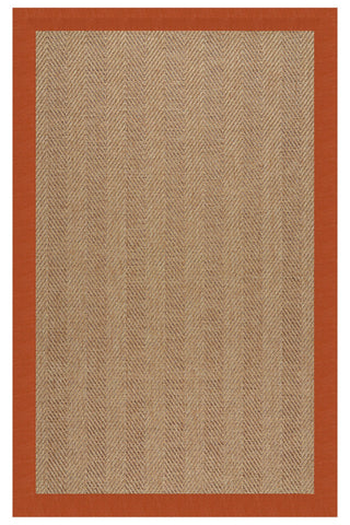 Islamorada-Herringbone Classic Persimmon Area Rug