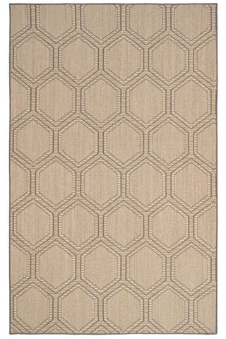 Reed Sand Black Area Rug