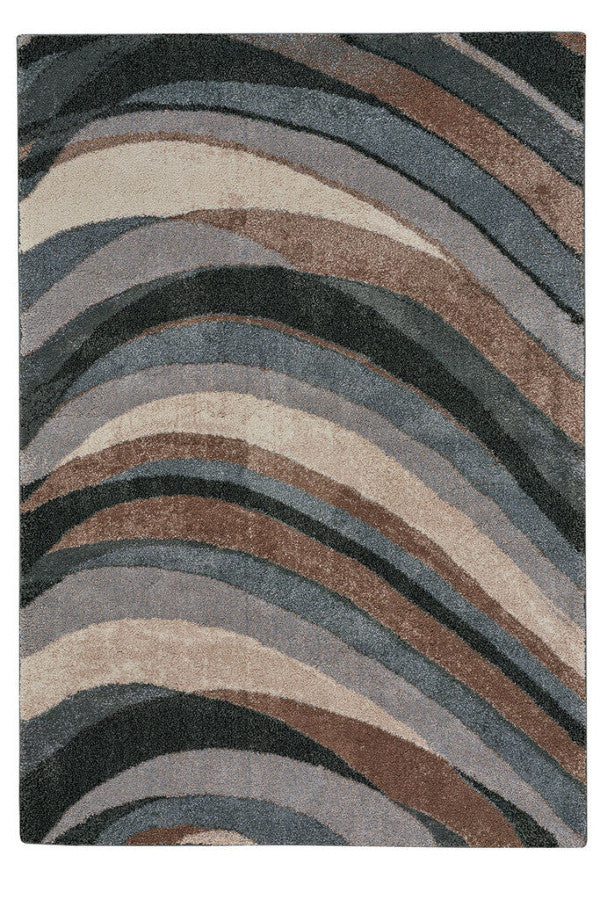 Mineral-Wave Blue Slate Area Rug