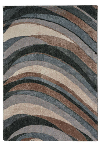 Mineral-Wave Blue Slate Area Rug