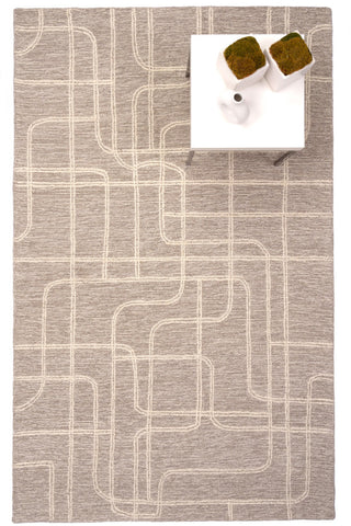 Lineas Graphite Area Rug