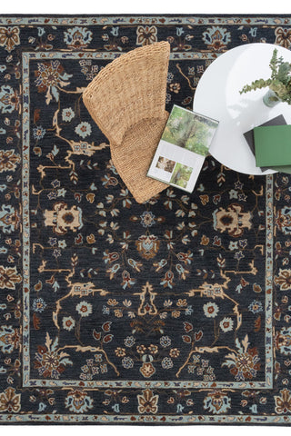 Azari-Isfahan Dark Sapphire Area Rug