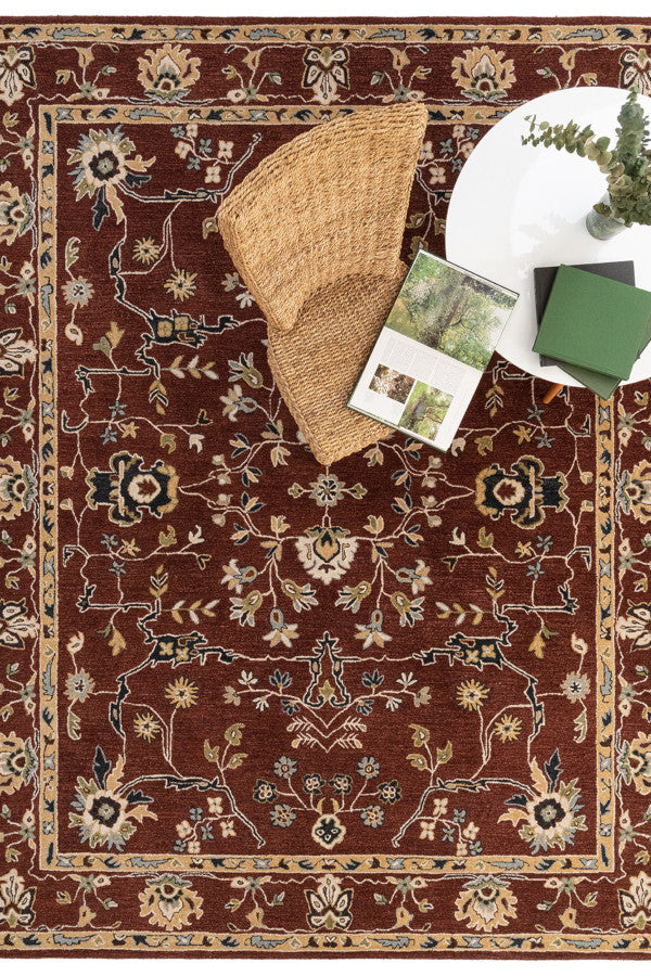 Azari-Isfahan Copper Area Rug