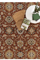 Azari-Keshan Terra Cotta Area Rug