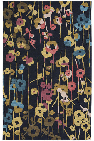 Stems Navy Area Rug