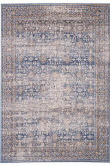 Avery-Bahktiar Navy Linen Area Rug