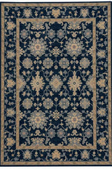 Metropolis-Ushak Navy Area Rug