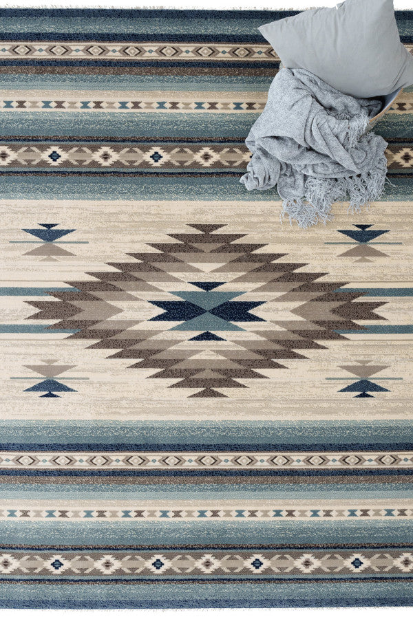 Jules-Navajo Silver Area Rug