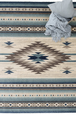 Jules-Navajo Silver Area Rug