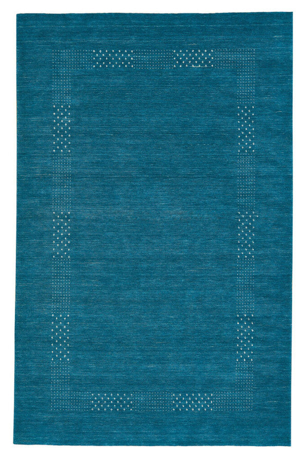 Simply Gabbeh Turquoise Area Rug