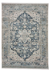 Alden-Medallion Slate Blue Area Rug
