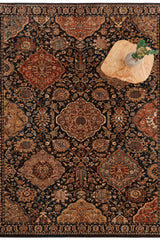 Bosphorus-Bahktiar Chocolate Area Rug