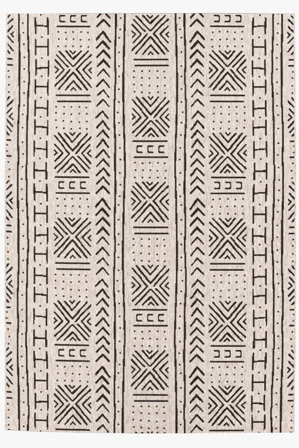 Finesse-Mali Cloth Noir Area Rug