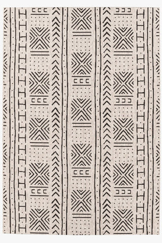Finesse-Mali Cloth Noir Area Rug