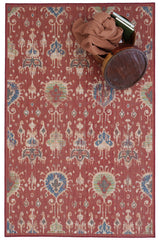 Captiva-Ikat Red Area Rug