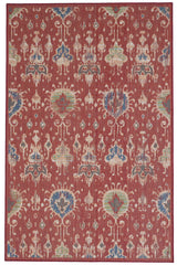 Captiva-Ikat Red Area Rug