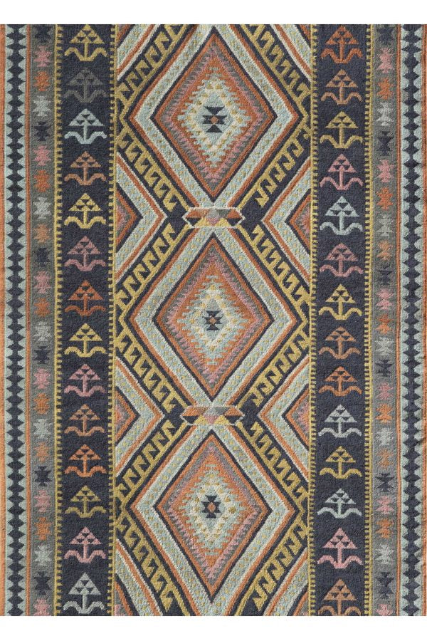 Multi-Color Flatweave Area Rug - AR1976