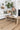 Natural area rug 10' X 14' - styled in a bedroom