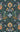 Multi Transitional area rug 3'9" X 5 - styled in a living room
